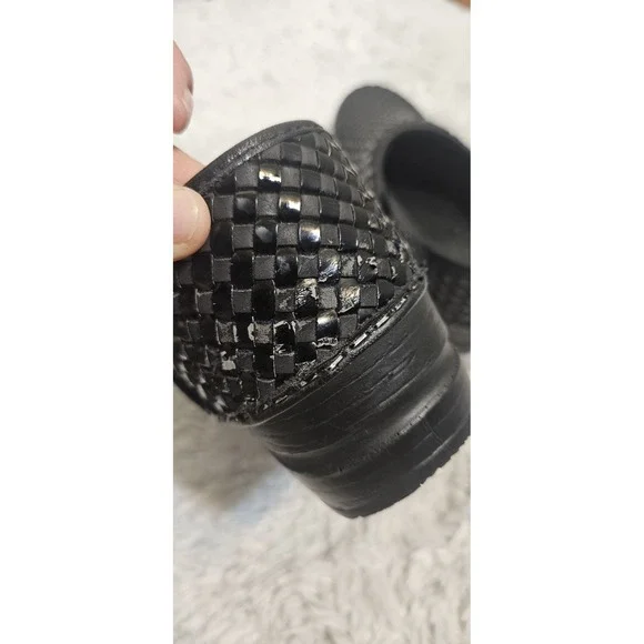 Sanita Women's Woven Black Danish Clogs Size‎ 38 - Picture 11 of 13